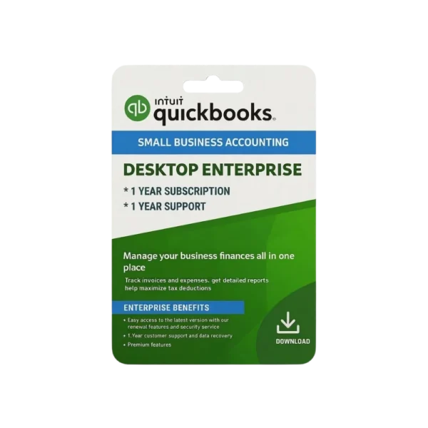 QuickBooks Desktop Enterprise 2024 for 1 User | 1-Year Subscription | Digital Delivery