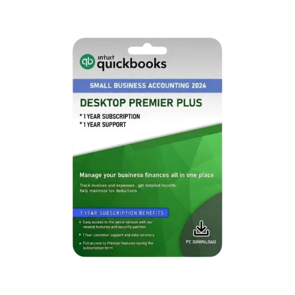 QuickBooks Desktop Premier 2024 (1 User, 1-Year) – Licence Key – Digital Delivery