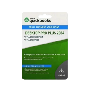 QuickBooks Desktop Pro Plus 2024 | 1 User | 1-Year Subscription | Digital Delivery