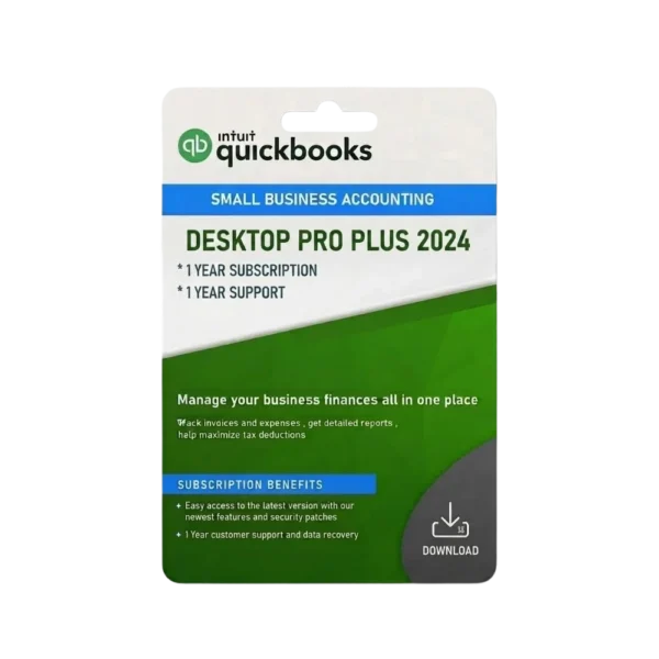 QuickBooks Desktop Pro Plus 2024 | 1 User | 1-Year Subscription | Digital Delivery