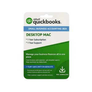 QuickBooks Desktop Mac 2024 (1 User, 1-Year) – Licence Key – Digital Delivery