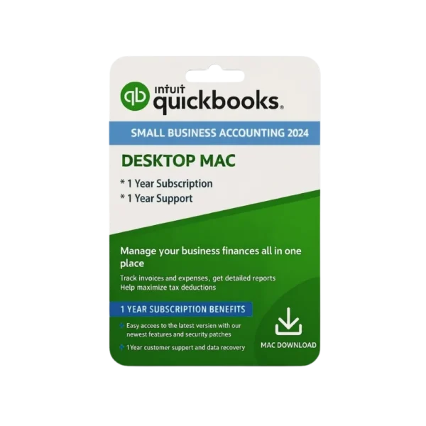 QuickBooks Desktop Mac 2024 (1 User, 1-Year) – Licence Key – Digital Delivery