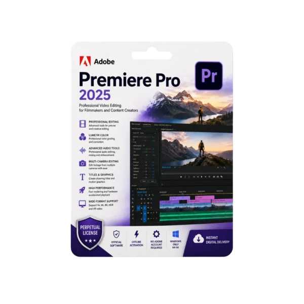 Adobe Premiere Pro 2025 (1 User, Windows) – Digital Download