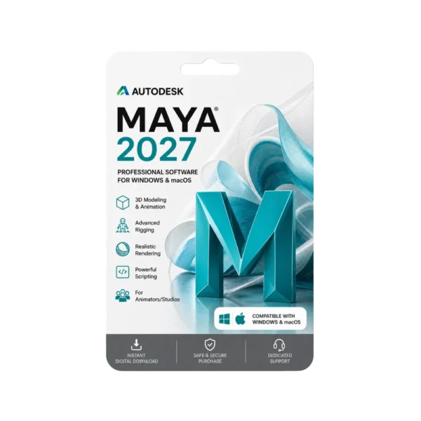 Autodesk Maya 2027 – 3 Year Subscription – License Key