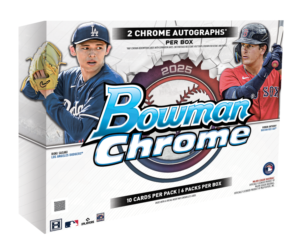 2025 Bowman Chrome® Baseball - Hobby Box — closed box packaging
