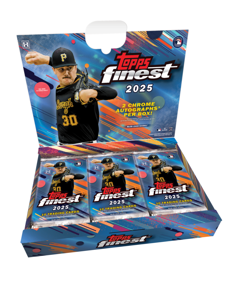 2025 Topps Finest Baseball - Hobby Box — open display box