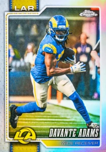 2026 Topps Chrome Football — official collection sample; pictured cards not guaranteed