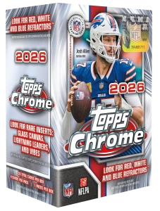 2026 Topps Chrome Football — Value Box — original 2026 box packaging