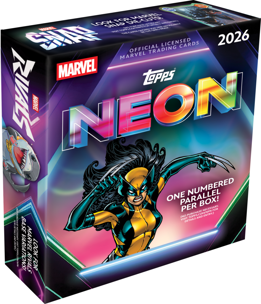 2026 Topps Neon Marvel — Mega Box — closed box packaging