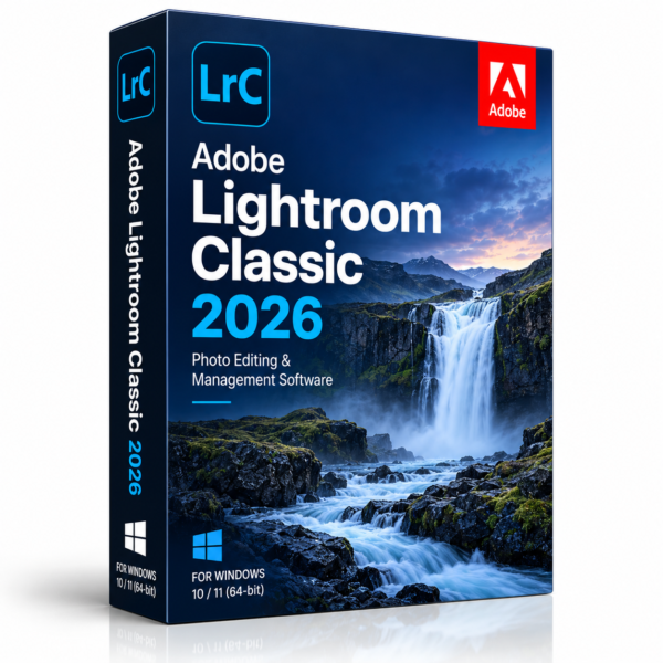 Adobe Lightroom Classic 2026 Licence Key — Windows, 1 PC, Lifetime