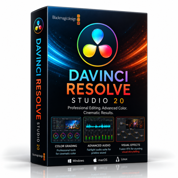 DaVinci Resolve Studio 20 | Lifetime License | Windows, Mac & Linux